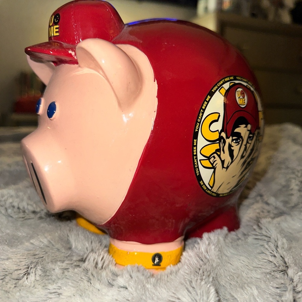 LIKE NEW John Cena “you can’t see me” piggy bank